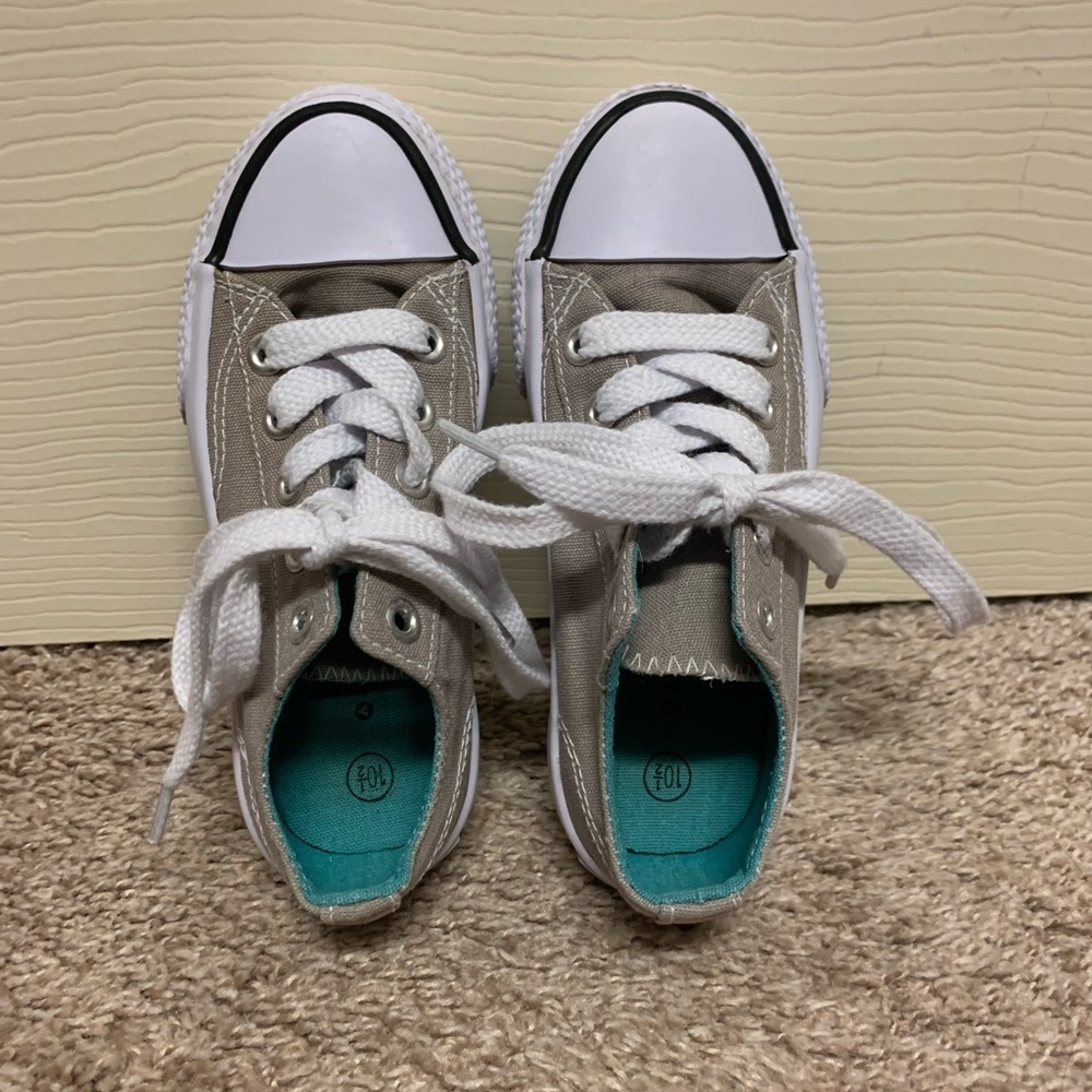 Airwalk Legacee sneakers grey gray white tie laces boy girl neutral toddler 10.5 - Picture 3 of 11